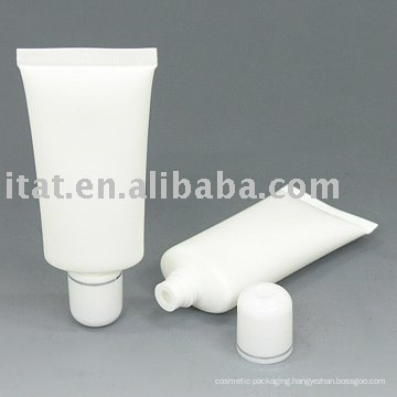Customized Oval Shaped Laminated Plastic Tube White Black Tube